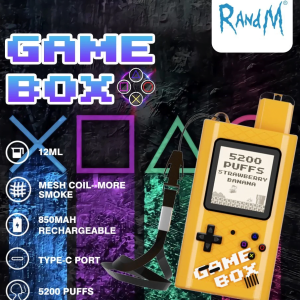 RANDM Game Box Pod 1 lần 5200 hơi - Tạo hình máy game cute phô mai que