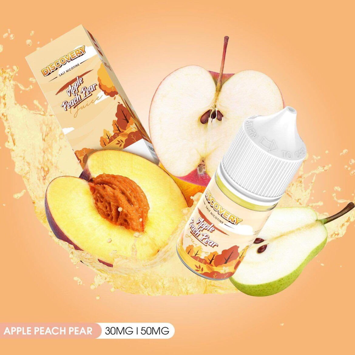 DISCOVERY Táo Đào Lê - Apple Peach Pear 30ml - VAPE24H Vape Pod